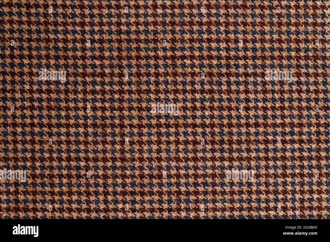Classic brown Tweed textile texture Stock Photo - Alamy