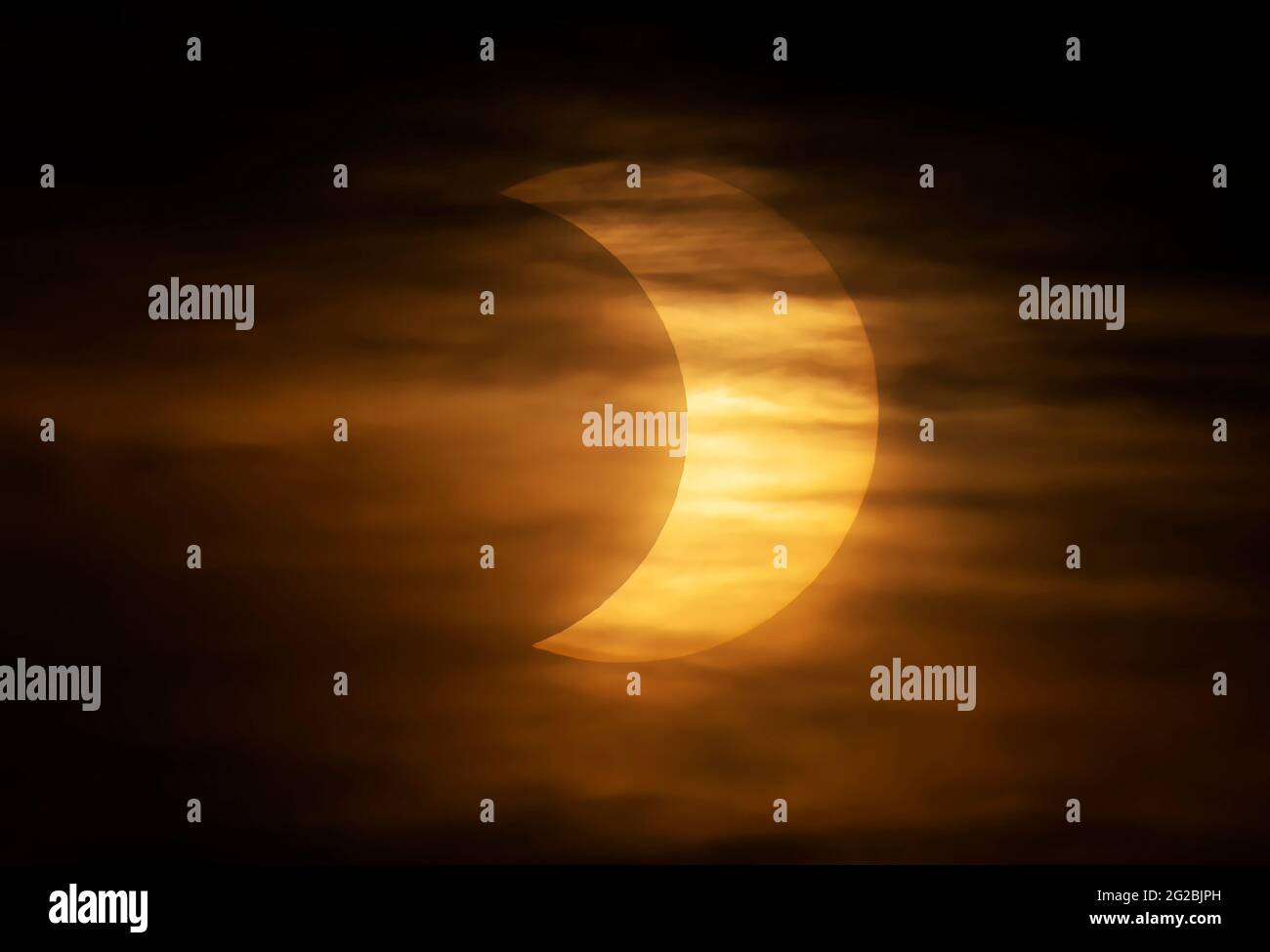 Annular Solar Eclipse June 10, 2021, Rural Kanata, Ontario, Canada