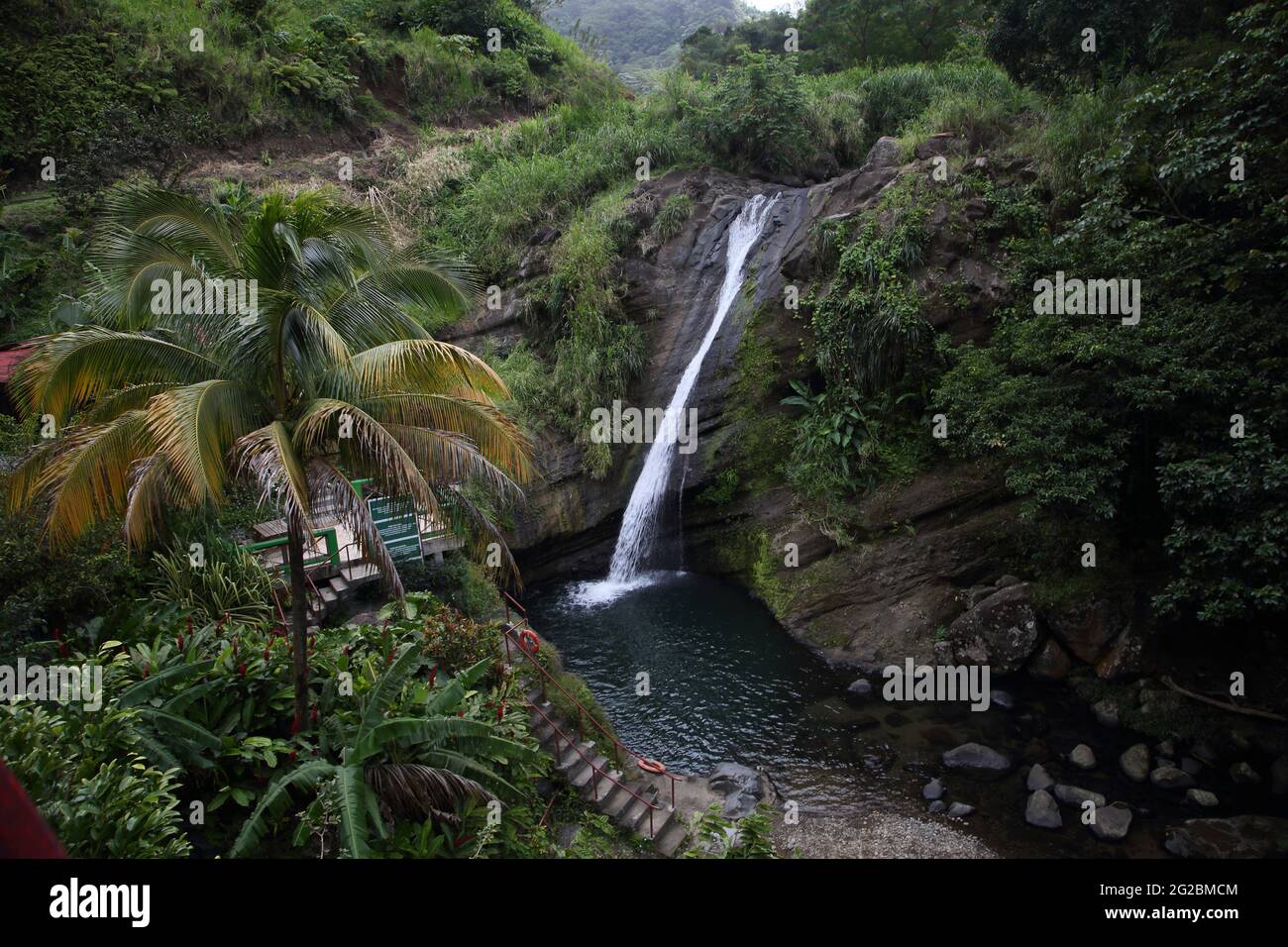Grenada Concord Falls Windward Islands Stock Photo