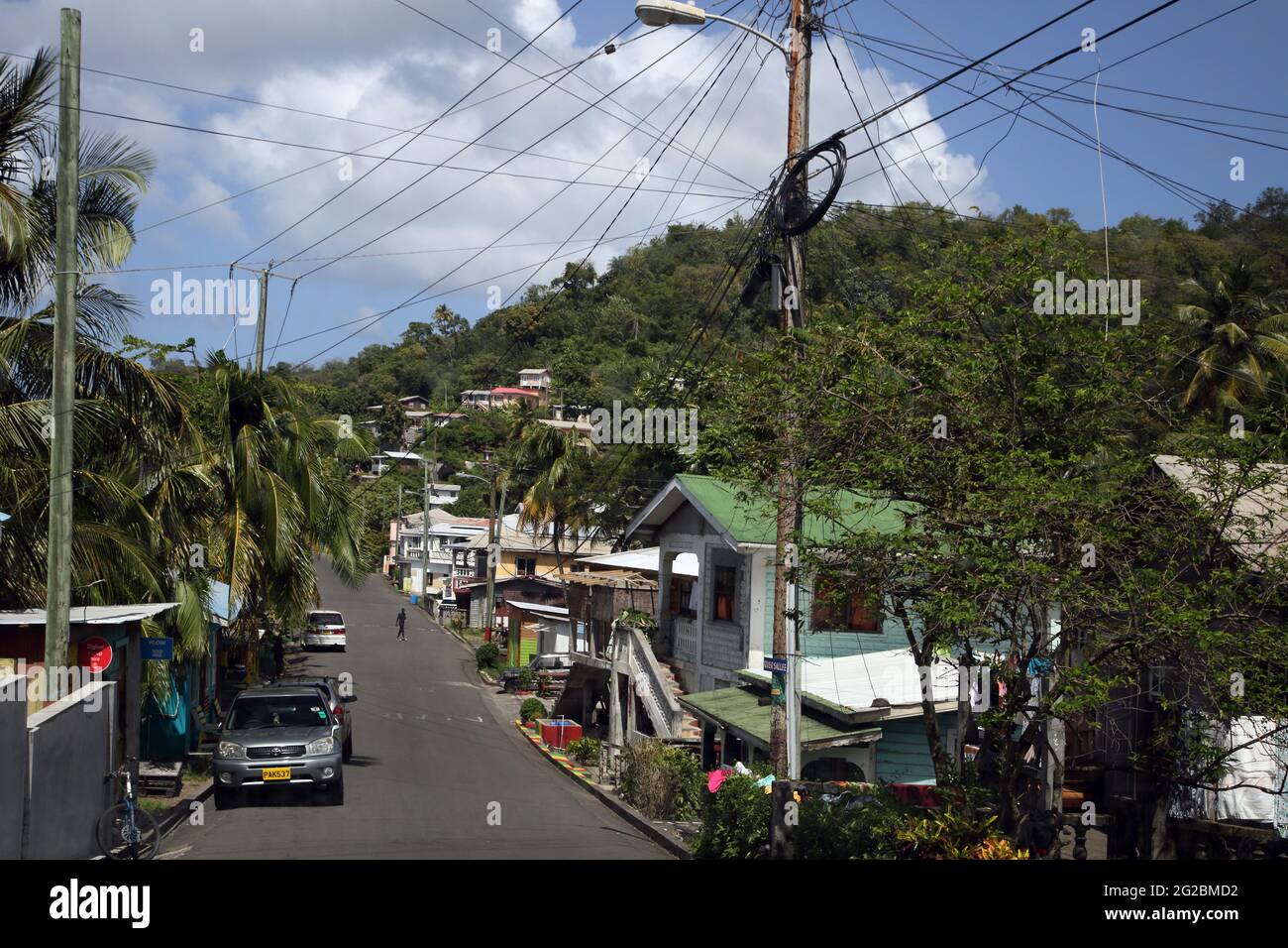 Waltham St Mark Grenada Street Scene Stock Photo Alamy
