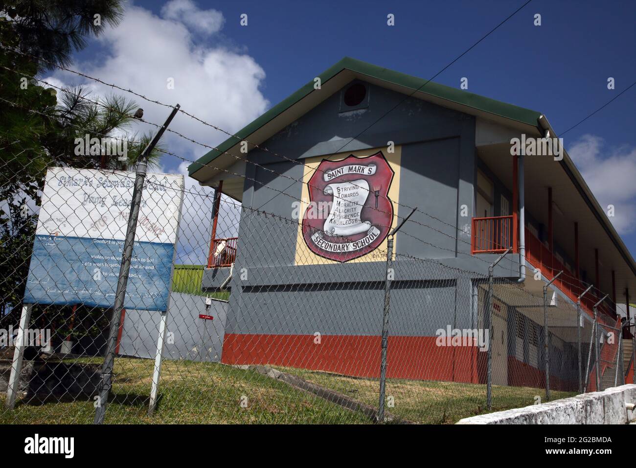 Waltham St Mark Grenada Saint Mark's Secondary School Stock Photo