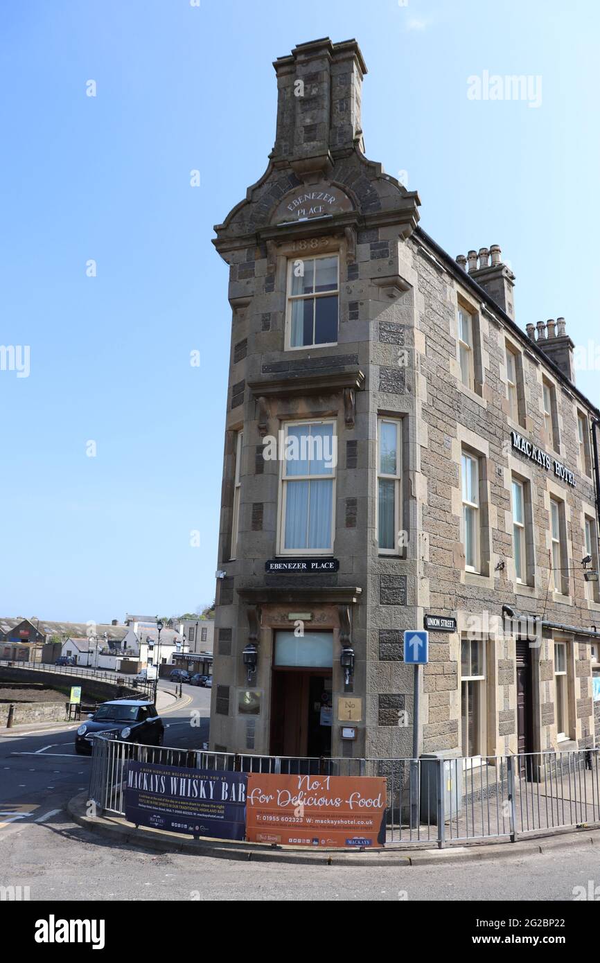 Ebenezer Place in Wick, Scotland, holds the Guinness World Record for the  shortest street in the world Stock Photo - Alamy