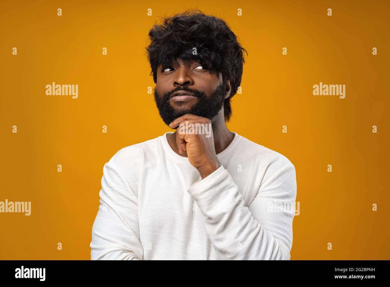 Man thinking brainstorm good idea hi-res stock photography and images ...