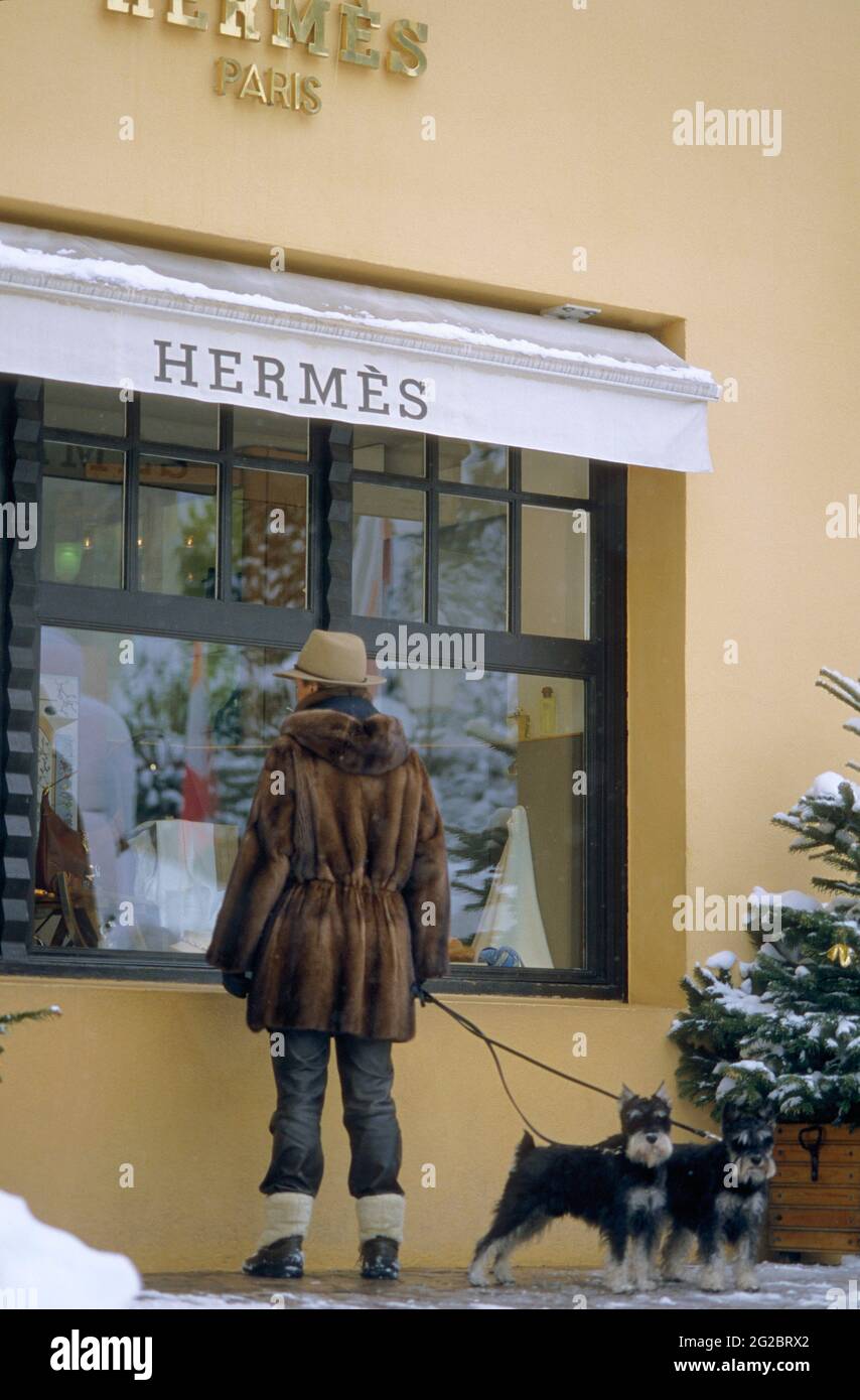 Hermes boutique and Musee de l'Annonciade Saint Tropez Provence Cote-d'Azur  France Stock Photo - Alamy