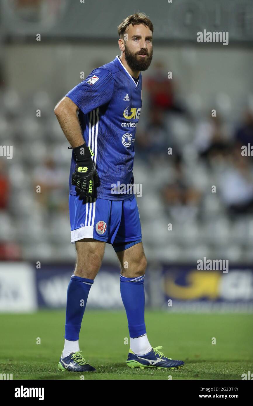 Alessandria, Italy, 9th June 2021. Matteo Pisseri of US Alessandria looks on during the Serie C match at Stadio Giuseppe Moccagatta - Alessandria, Torino. Picture credit should read: Jonathan Moscrop / Sportimage Credit: Sportimage/Alamy Live News Stock Photo