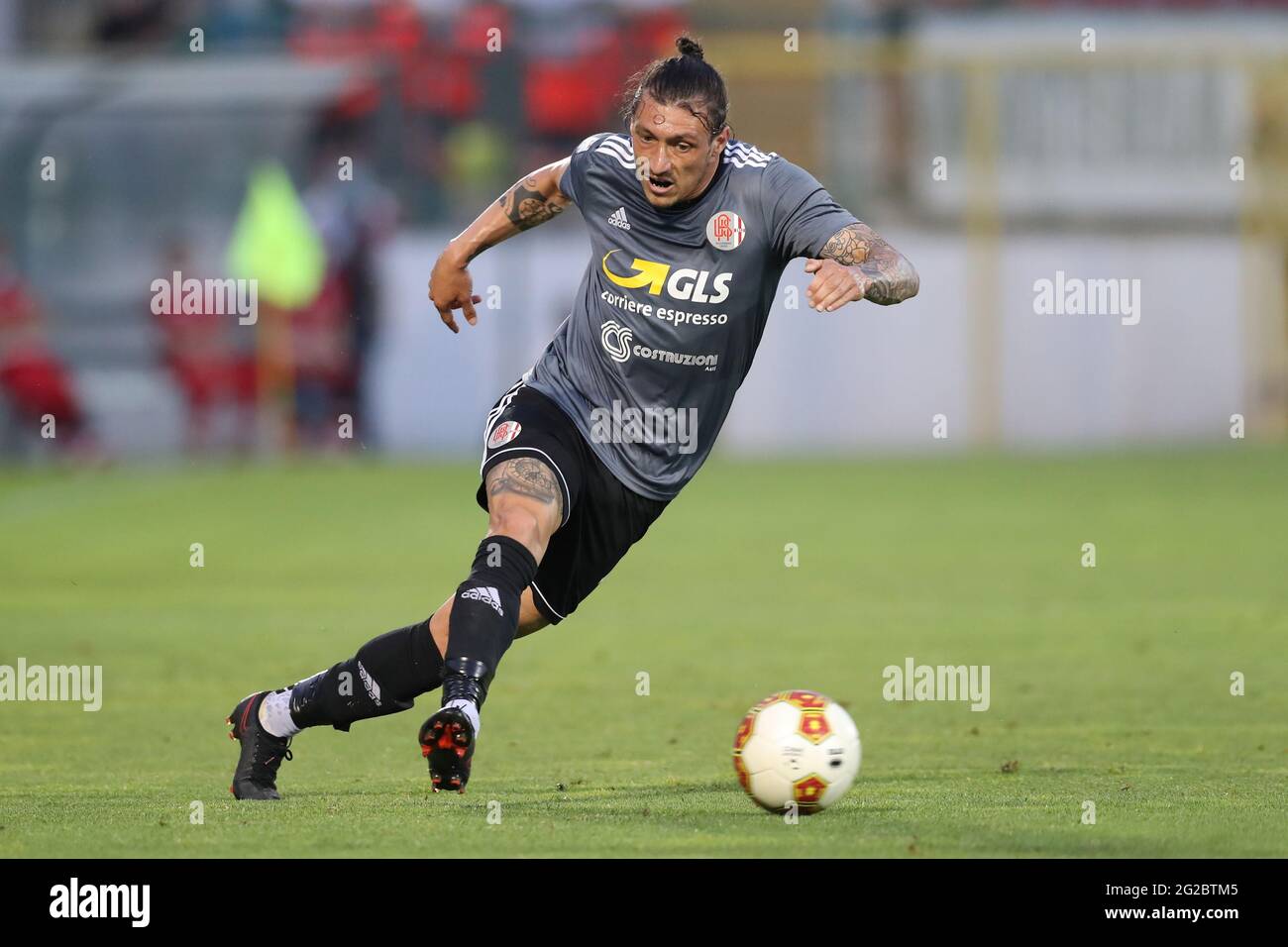 Alessandria, Italy, 9th June 2021. Mattia Mustacchio of US Alessandria during the Serie C match at Stadio Giuseppe Moccagatta - Alessandria, Torino. Picture credit should read: Jonathan Moscrop / Sportimage Credit: Sportimage/Alamy Live News Stock Photo