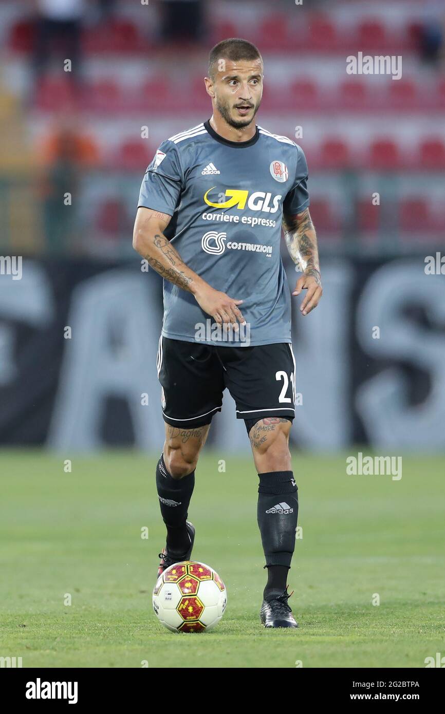 Alessandria, Italy, 9th June 2021. Federico Casarini of US Alessandria during the Serie C match at Stadio Giuseppe Moccagatta - Alessandria, Torino. Picture credit should read: Jonathan Moscrop / Sportimage Credit: Sportimage/Alamy Live News Stock Photo