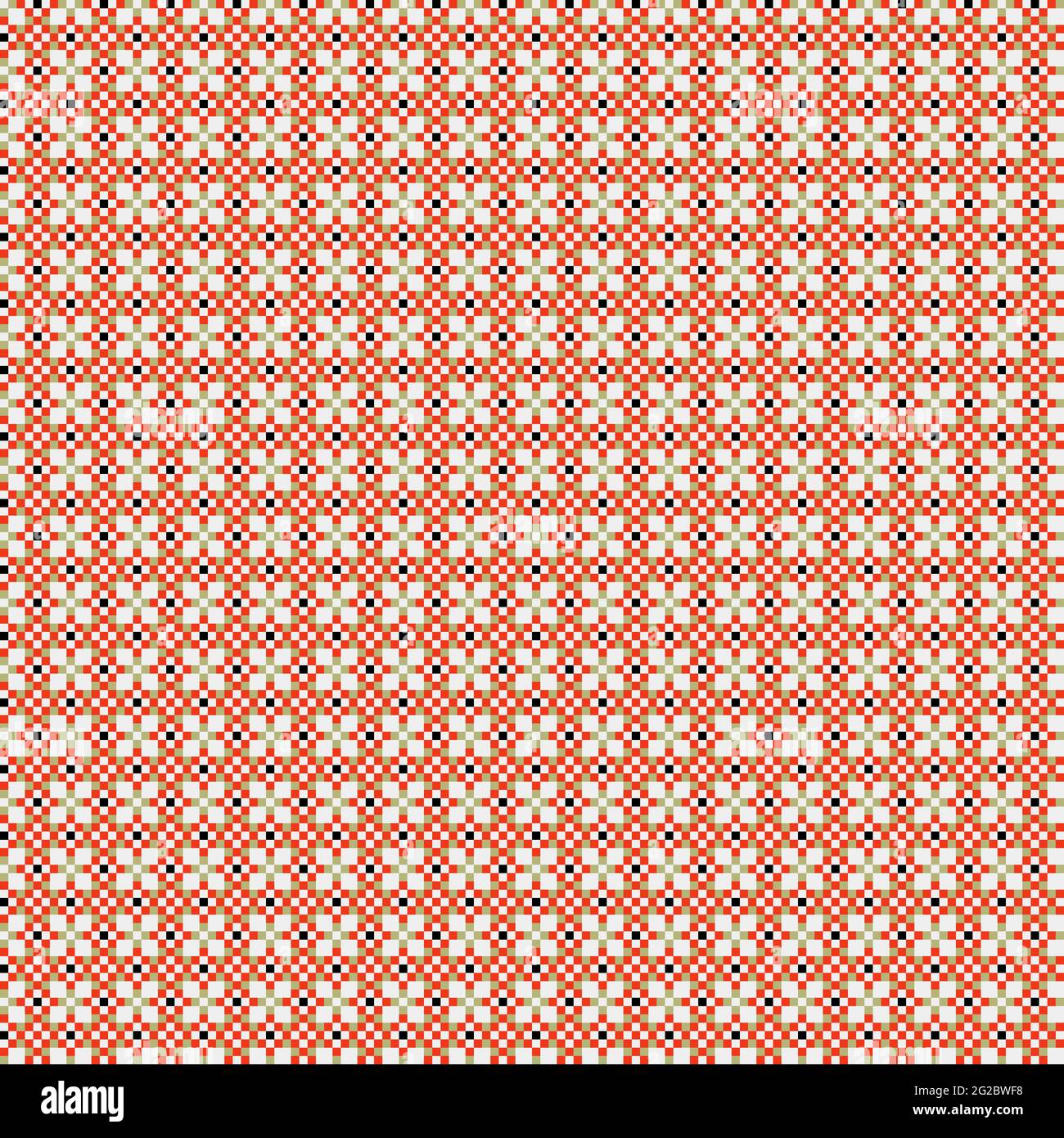 Abstract Cross-Pattern Dotted generative computational art illustration ...