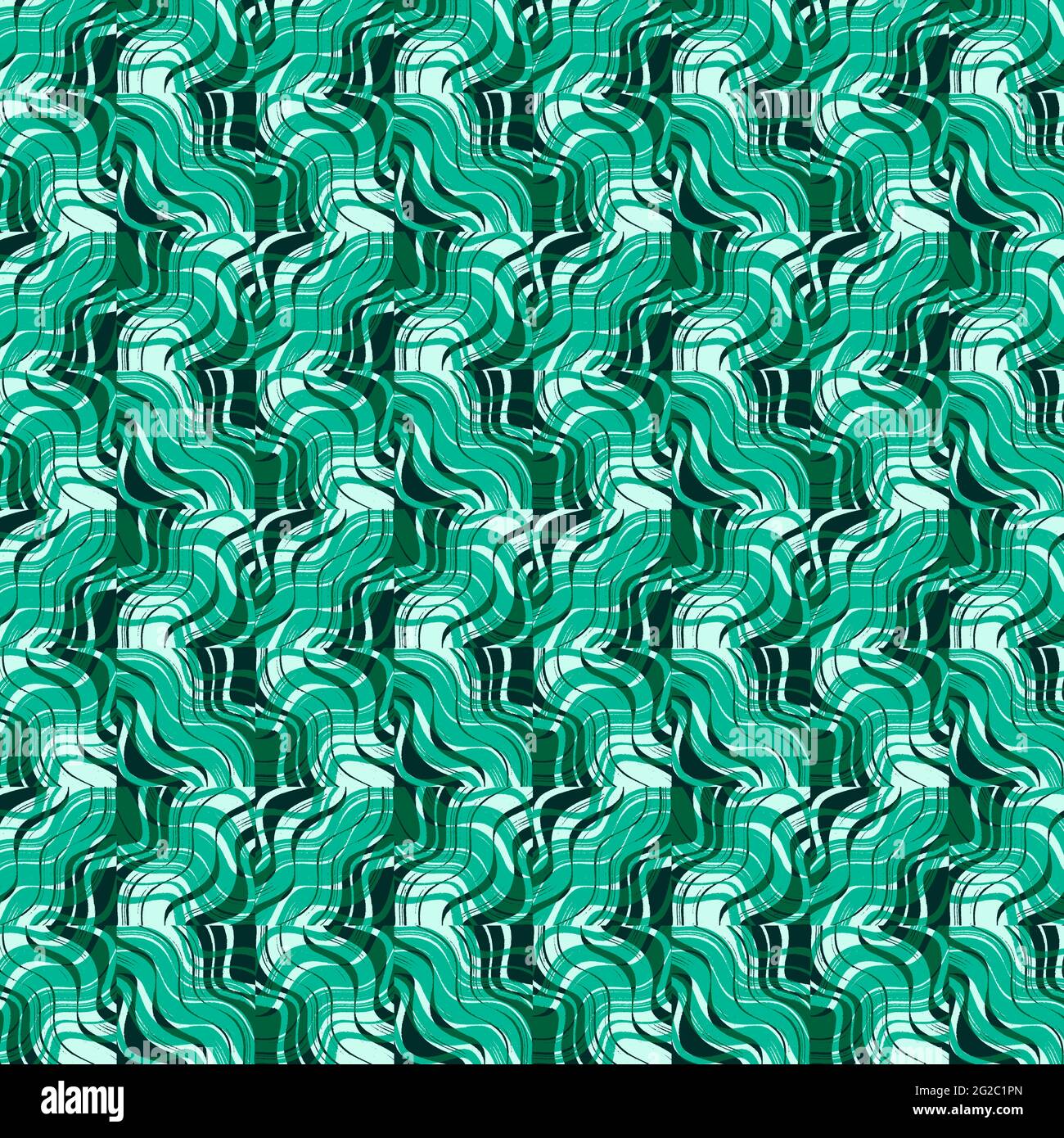 Green waves pattern hi-res stock photography and images - Alamy
