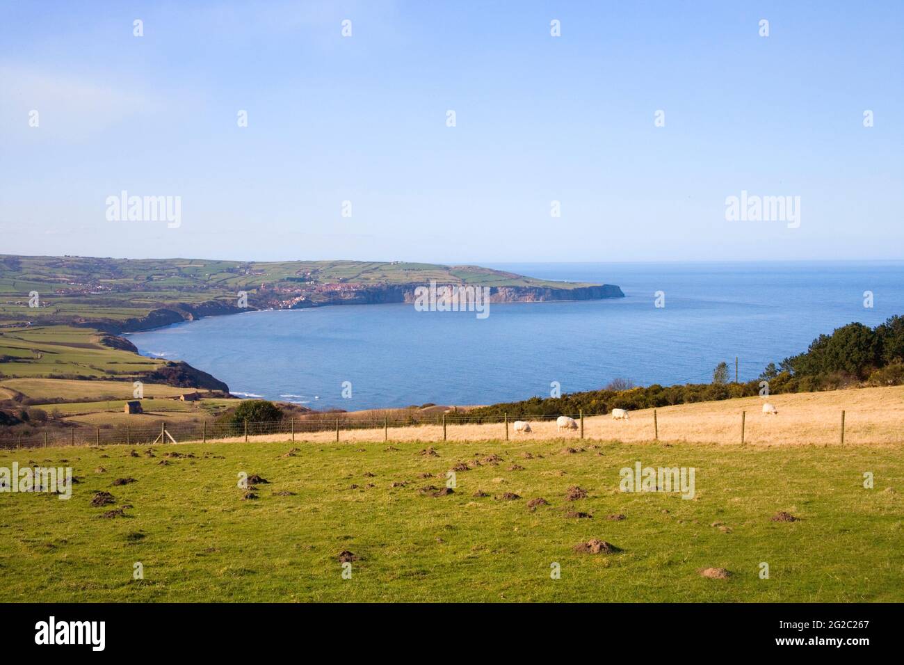 robin hoods bay on the North yorkshire coast Stock Photo Alamy