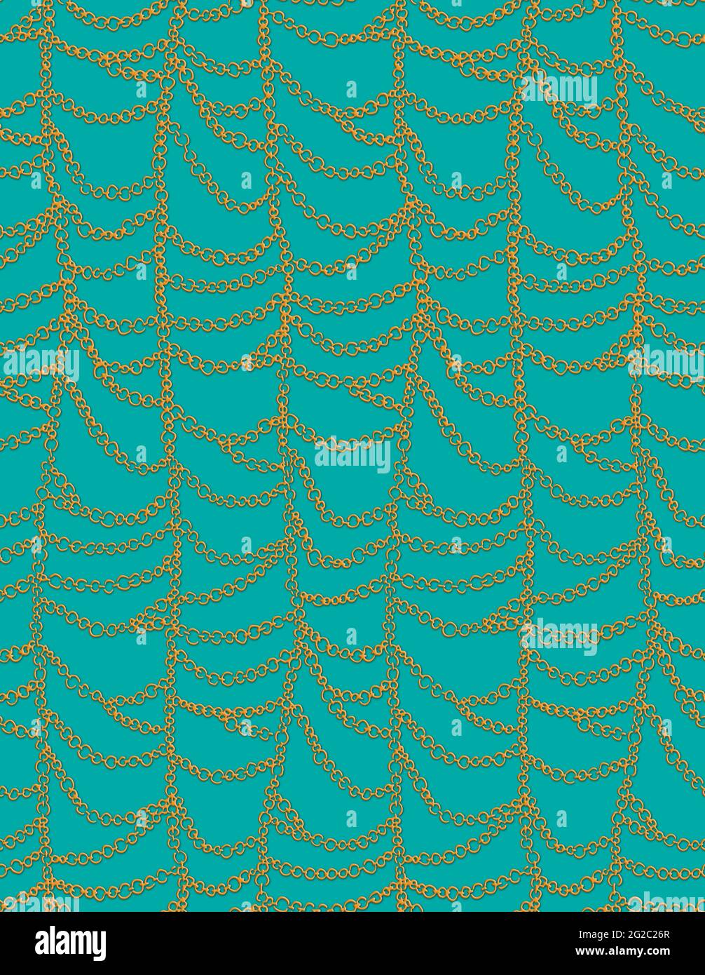 Seamless pattern with Golden Chains Stock Photo - Alamy
