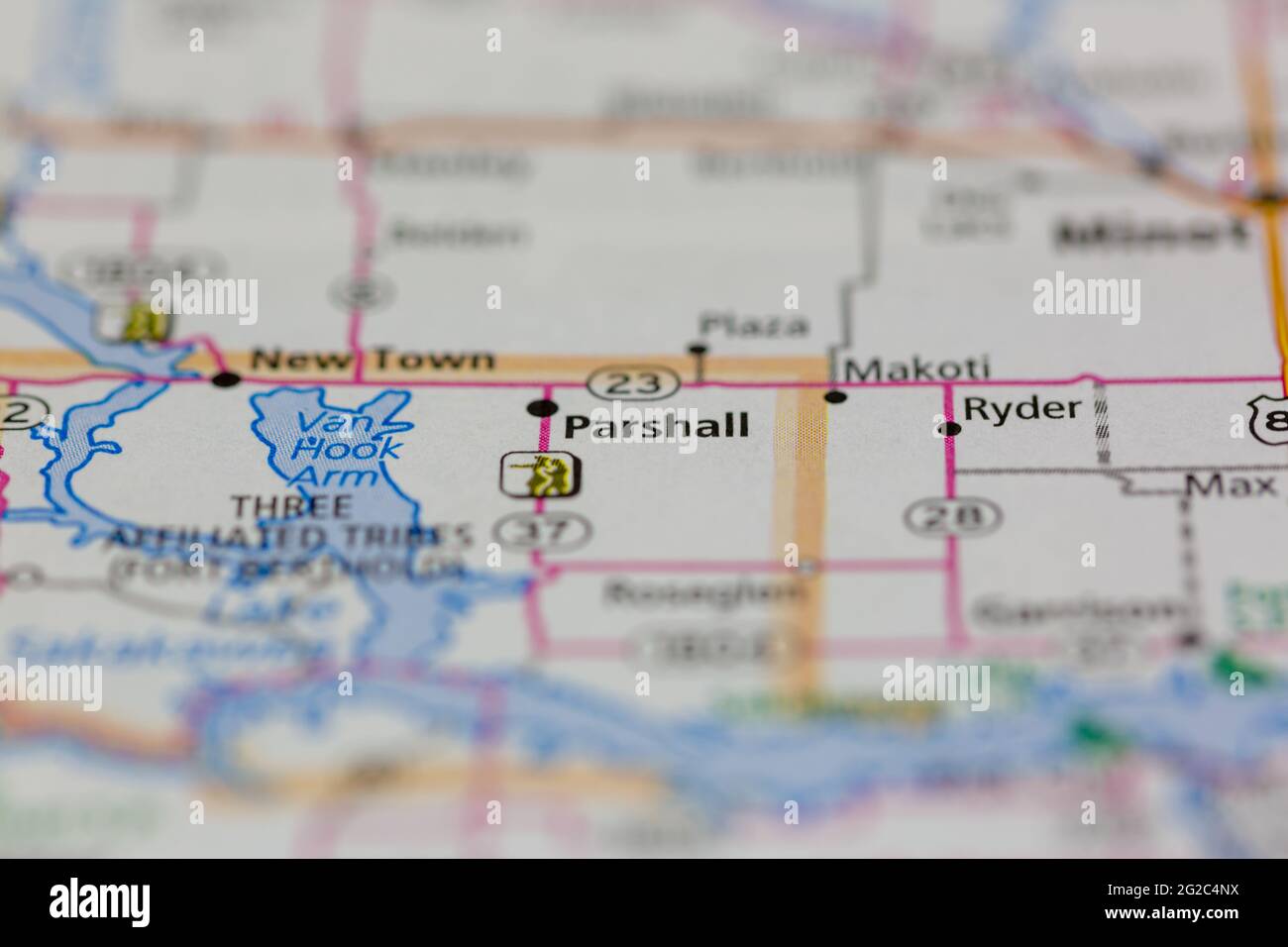 Parshall north dakota map hires stock photography and images Alamy