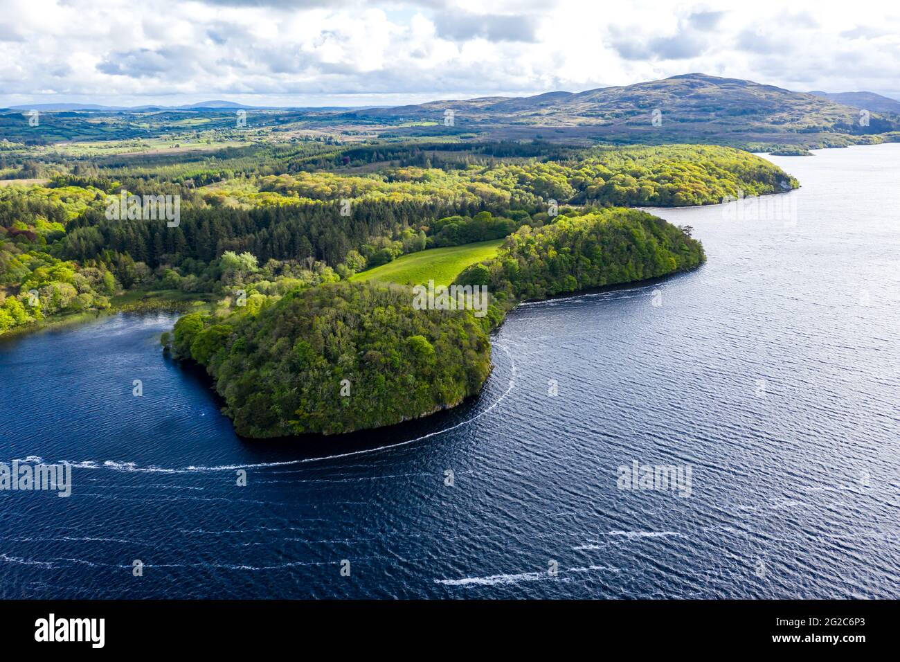 Aerial view of Lough Gill, County Sligo Ireland Stock Photo Alamy