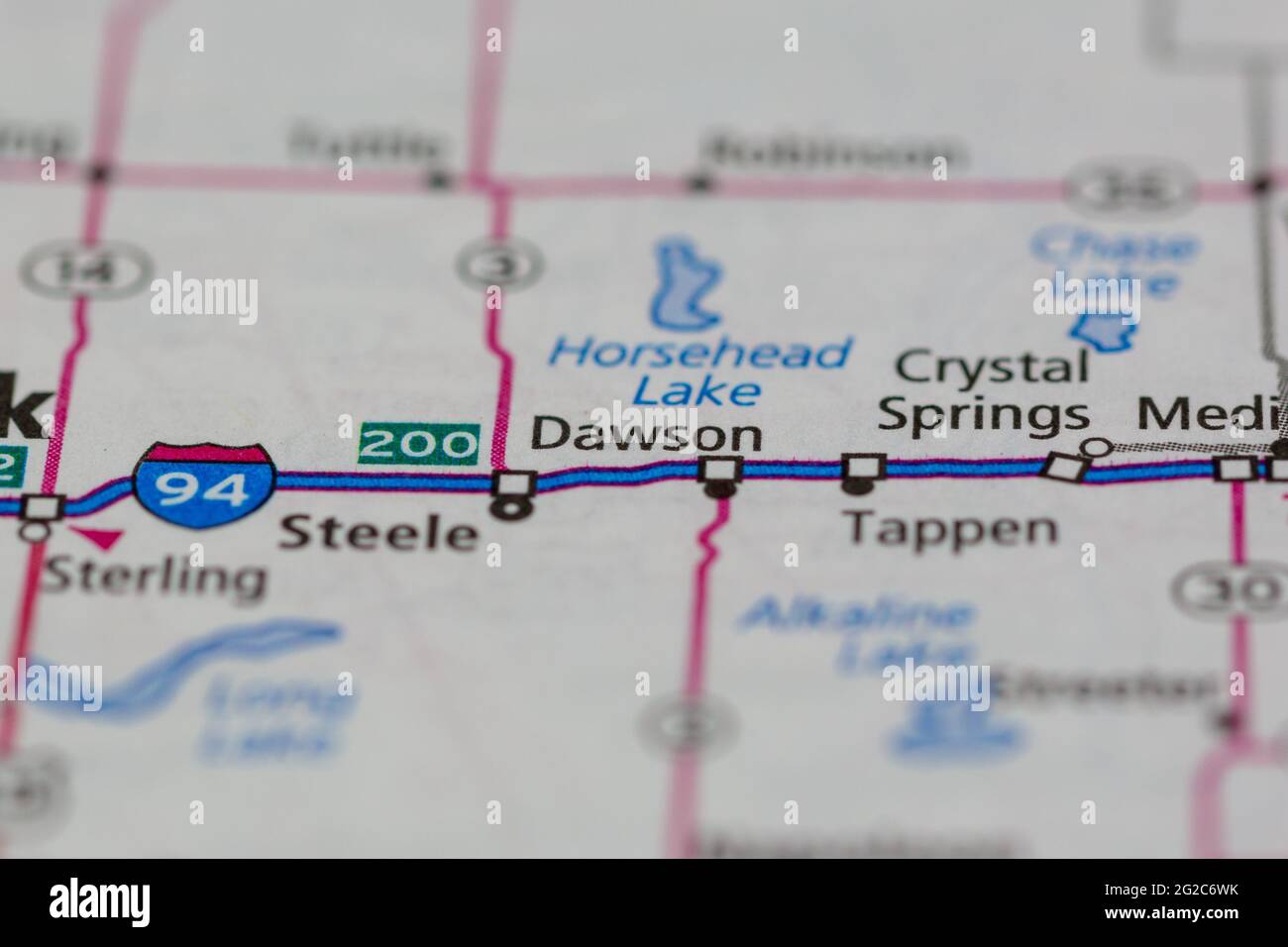 Dawson north dakota map hires stock photography and images Alamy