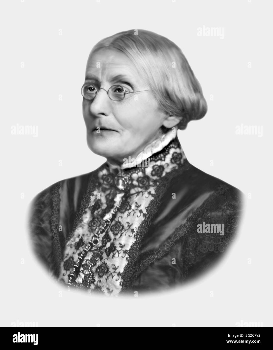 Susan B Anthony 1820-1906 American Social Reformer Women's Rights Activist Stock Photo