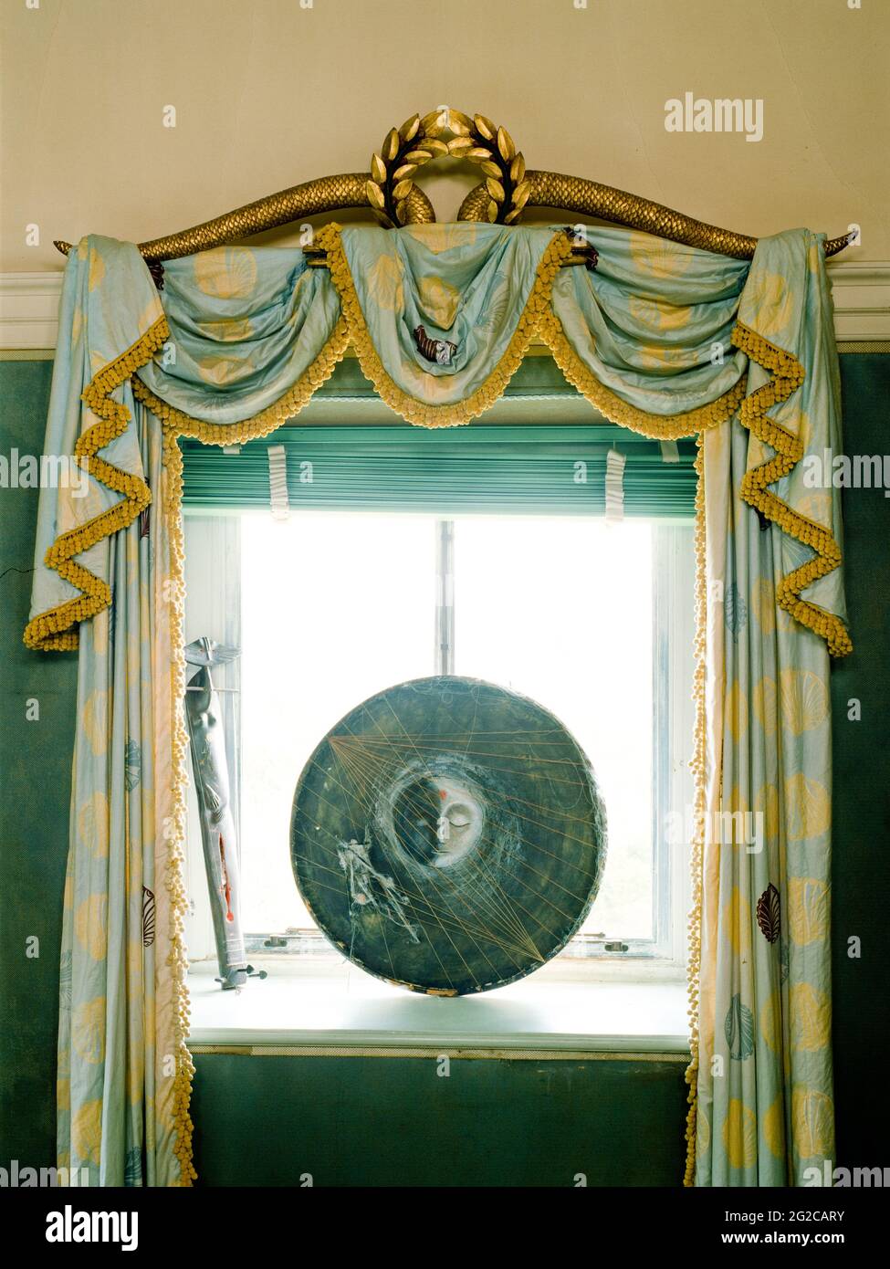 Painting on windowsill Stock Photo Alamy