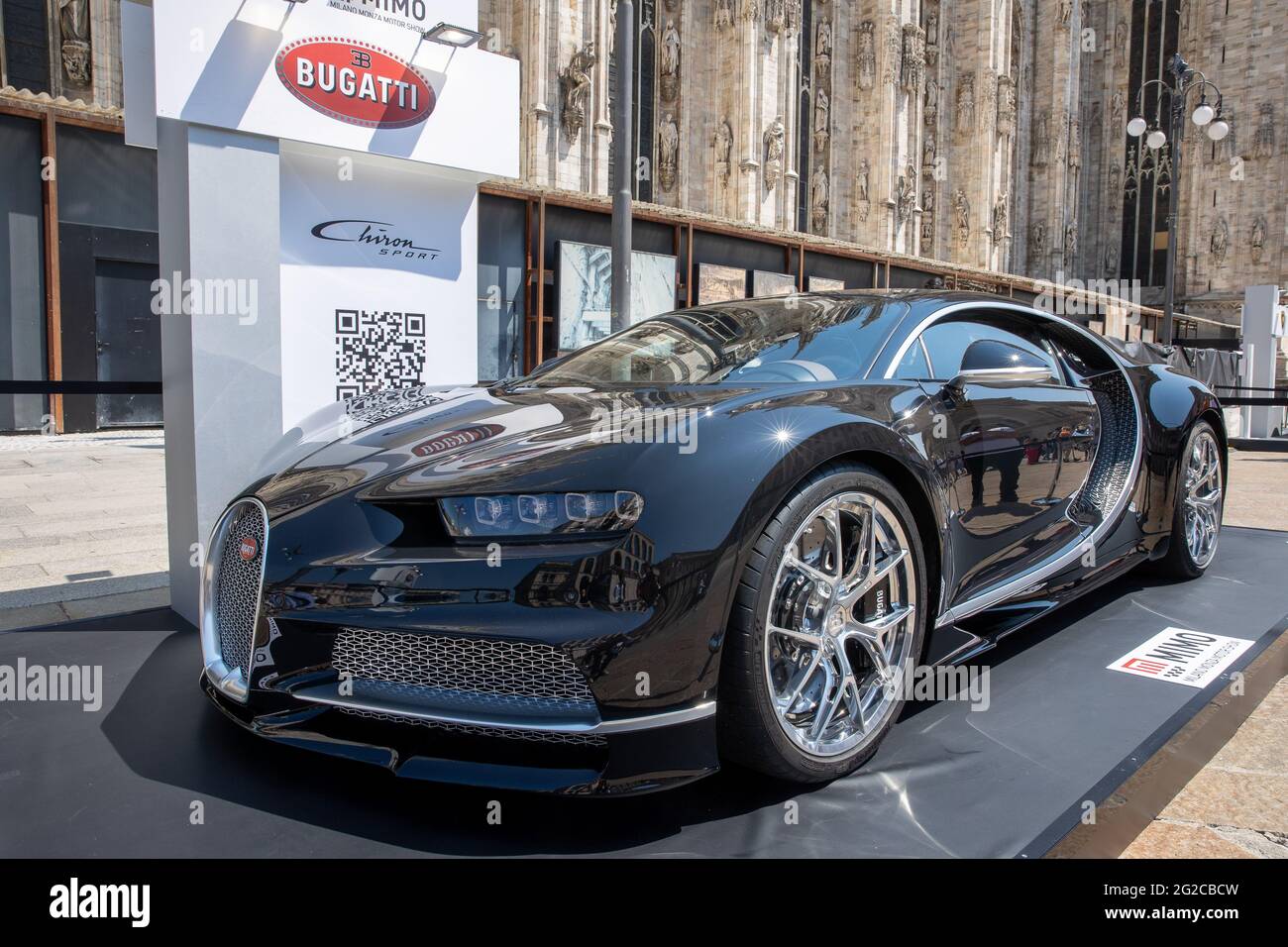 Milan Italy 10th June 2021 Bugatti Chiron Sport Milano Italy The Milan Monza Motor Show From 10th To 13th June 2021 In Milan And Monza And Will Present The News Of The