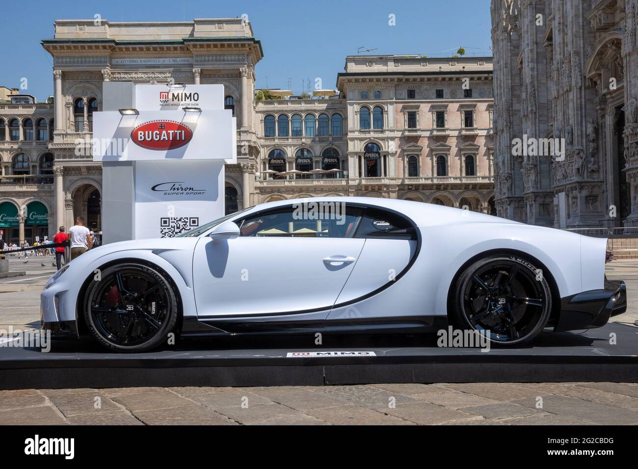 Milan Italy 10th June 2021 Bugatti Chiron Super Sport Milano Italy The Milan Monza Motor Show From 10th To 13th June 2021 In Milan And Monza And Will Present The News