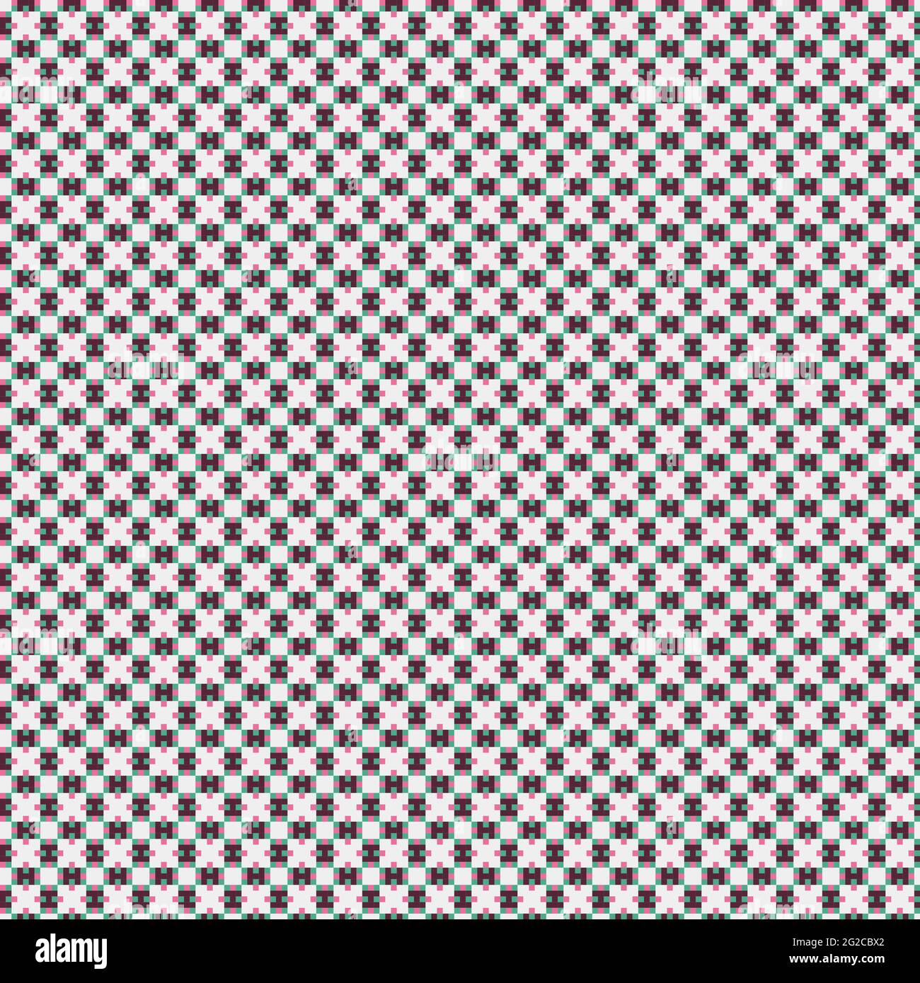 Abstract Cross-Pattern Dotted generative computational art illustration Stock Vector