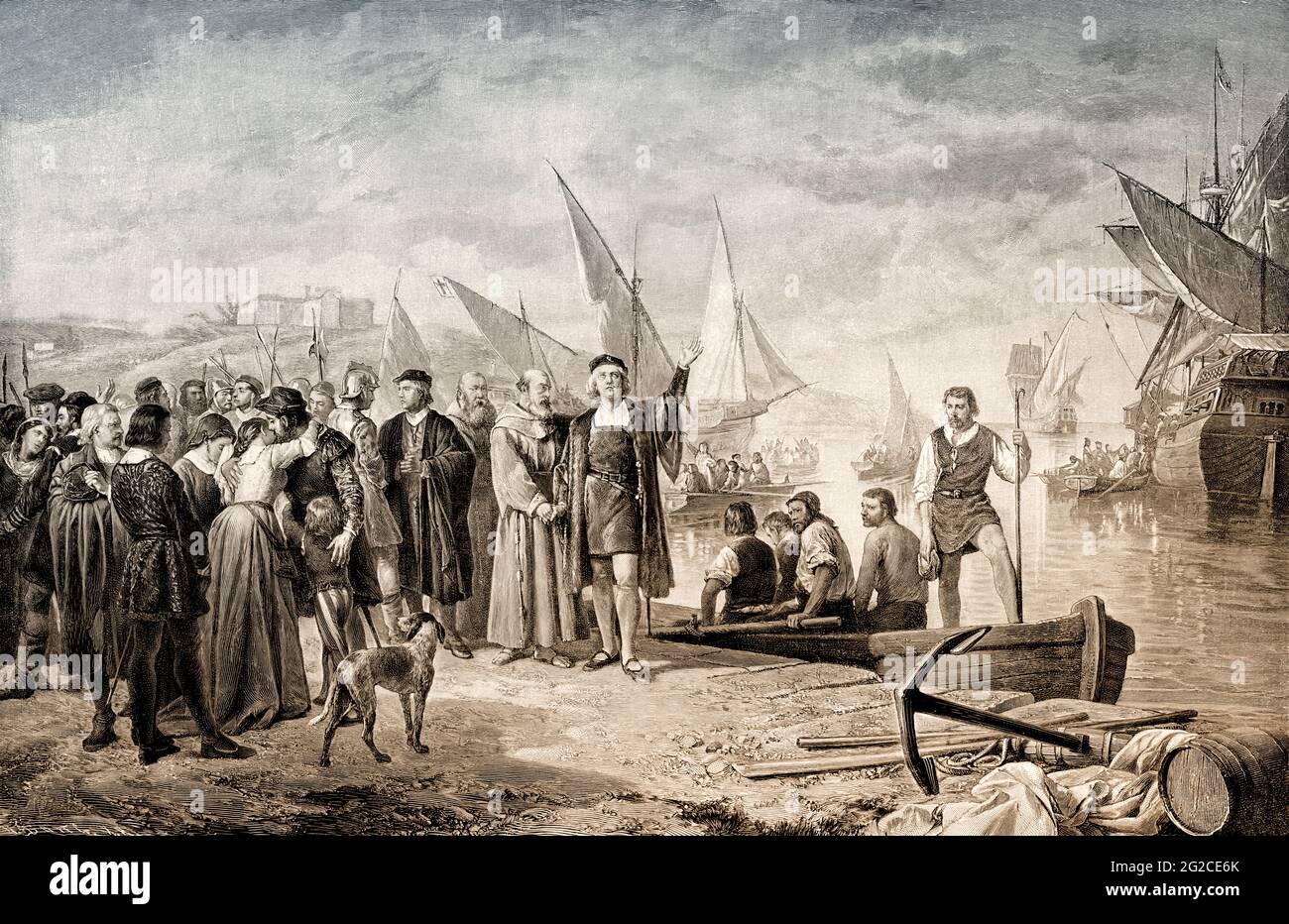 Christopher Columbus set sail in 1492, Palos de la Frontera, Spanish province of Huelva