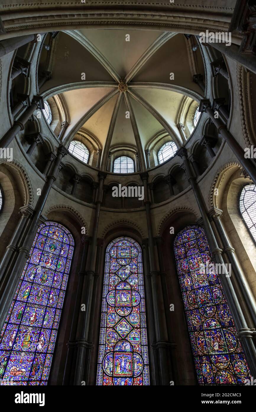 Inside Canterbury Cathedral in Kent, is one of the oldest and most
