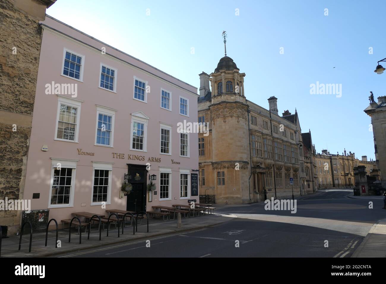 Oxford City Centre, Oxford University a day visiting Trinity Collage,Oxford Attractions. Stock Photo