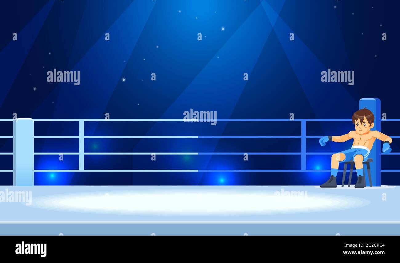 Boxer between rounds Stock Vector Images Alamy