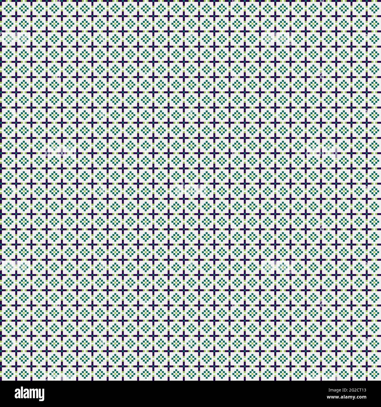 Abstract Cross-Pattern Dotted generative computational art illustration ...