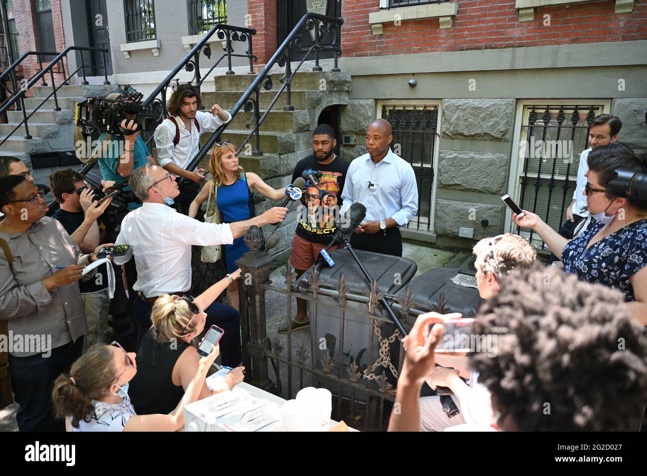 pic Eric Adams Sons House https www alamy com brooklyn borough president eric adams and his son jordan coleman l host a breakfast with reporters at his house in the bedford stuyvesant neighborho image431773951 html