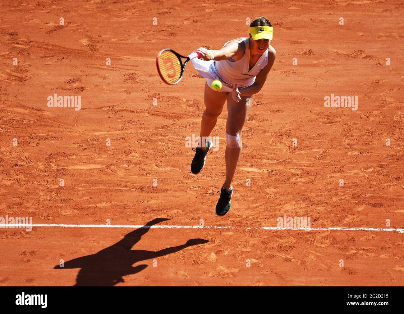 Paris, France. 09th June, 2021. Paris, Roland Garros, French Open Day 12 10/06/2021 Anastasia Paylyuchenkova (RUS) wins semi final match Credit: Roger Parker/Alamy Live News Stock Photo