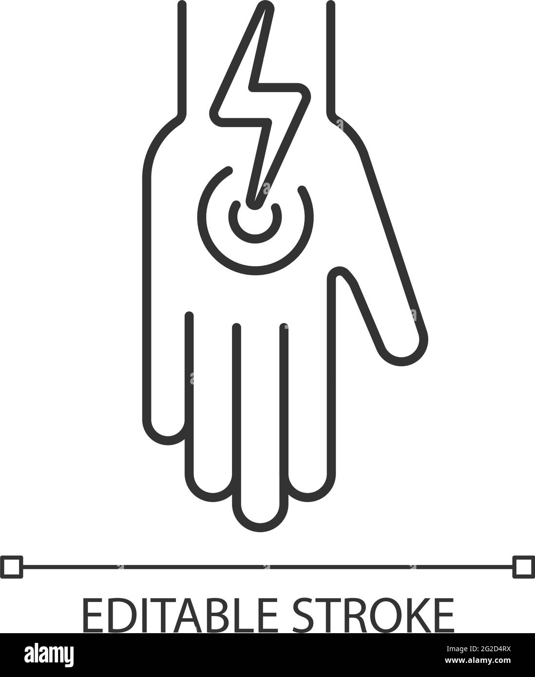 Cramps in arms and legs linear icon Stock Vector Image & Art Alamy