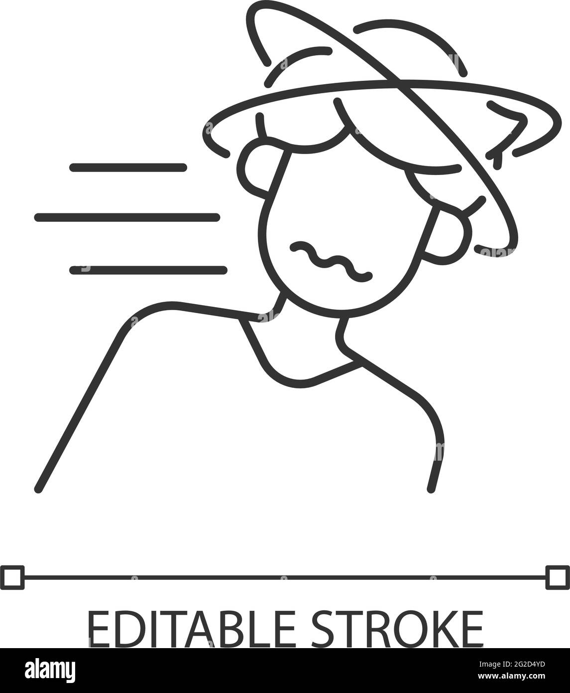 Fainting linear icon Stock Vector Image & Art - Alamy
