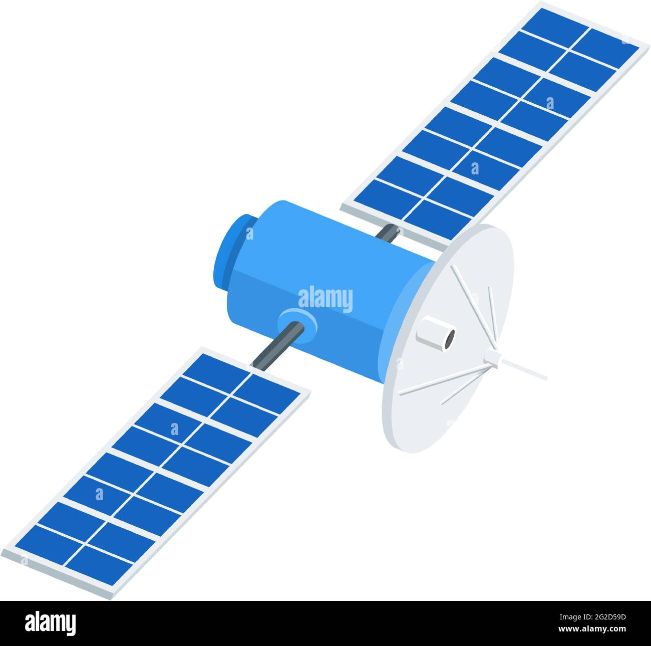 Vector satellite icon space communication flat station Stock Vector ...