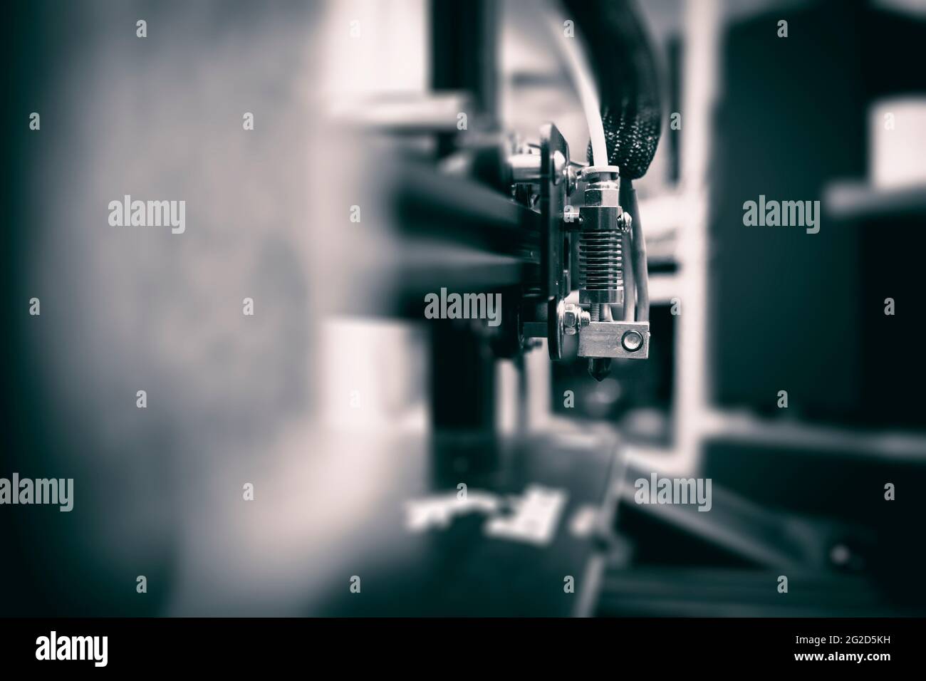 3d Printing Technology Concept. Toned Image of 3D Printer. Stock Photo
