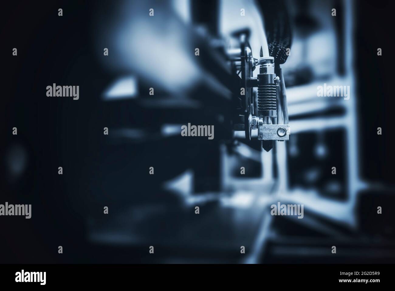 3d Printing Technology Concept. Toned Image of 3D Printer. Stock Photo