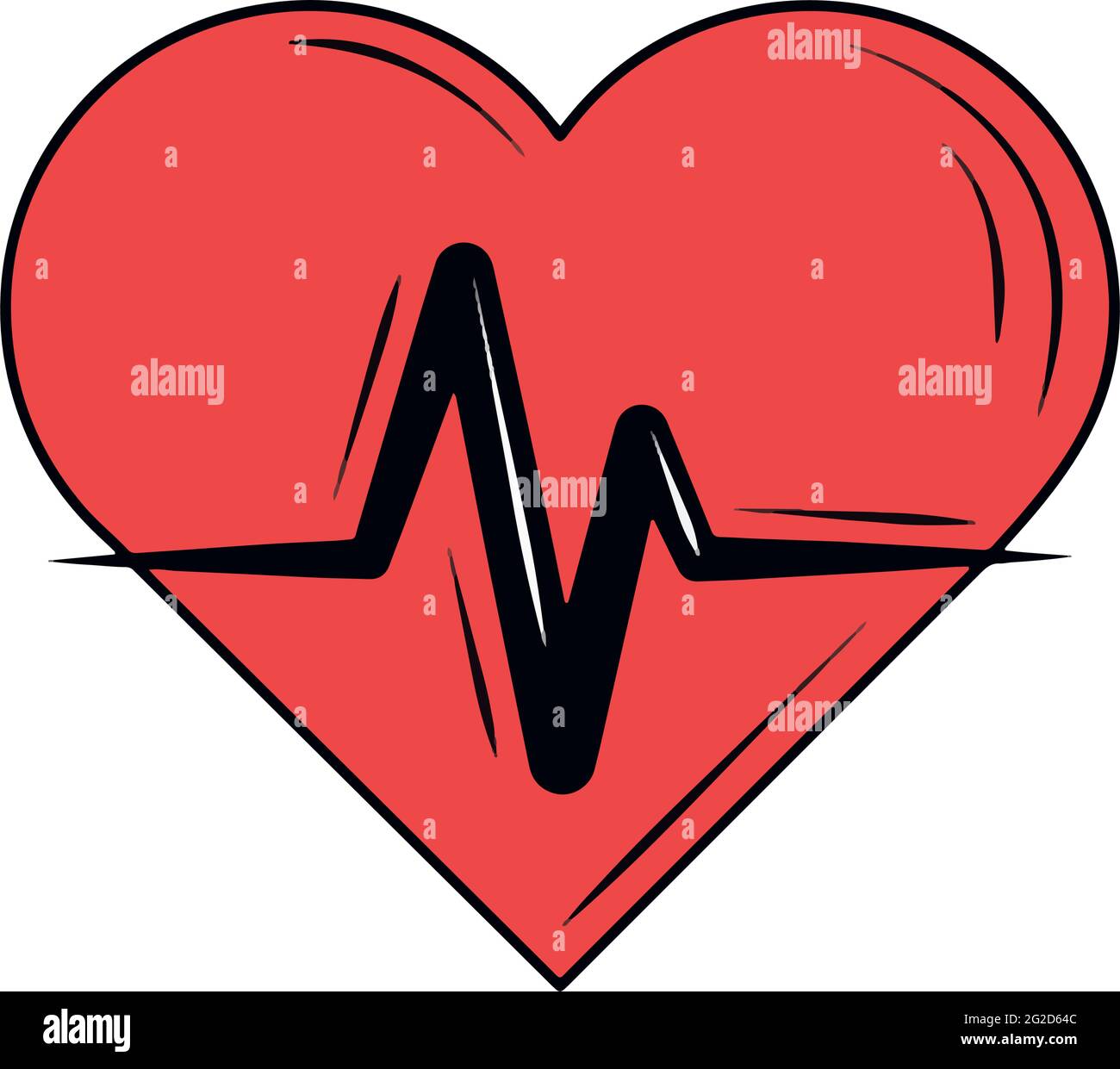 heartbeat medical health Stock Vector Image & Art - Alamy