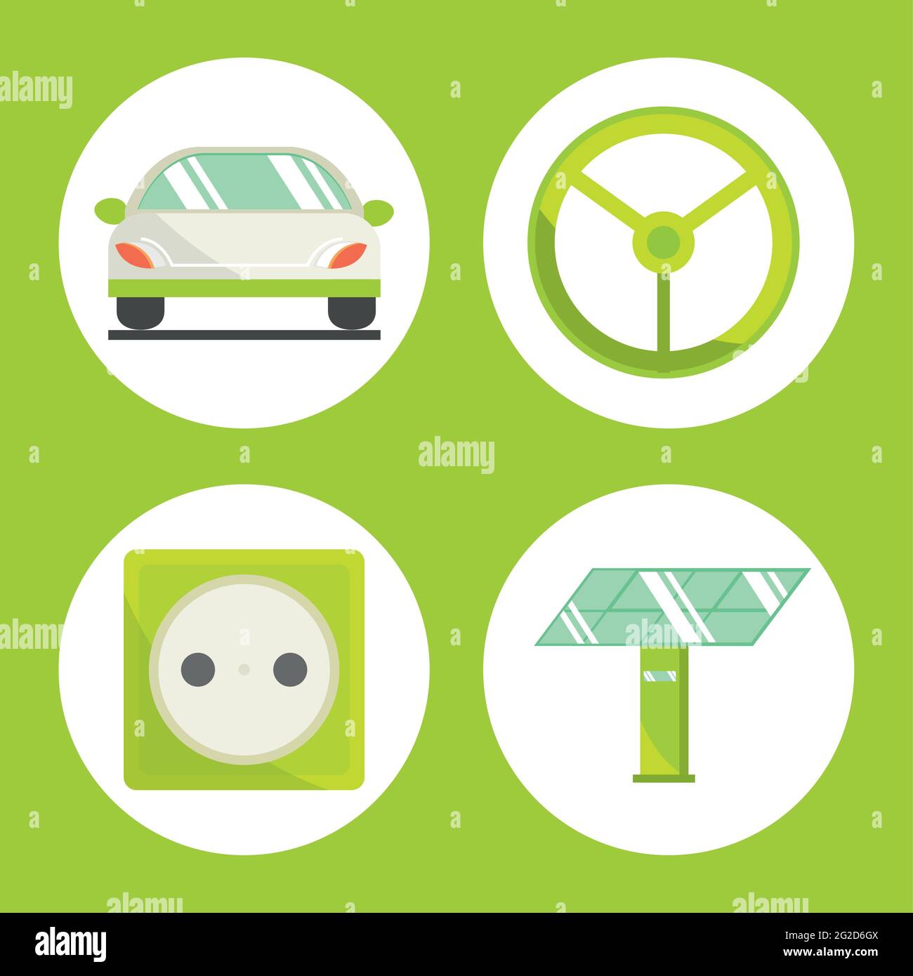 set electric car Stock Vector Image & Art - Alamy