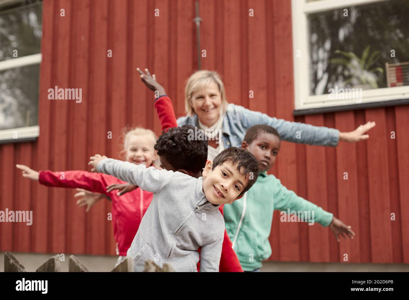 Children camera teacher hi-res stock photography and images - Alamy