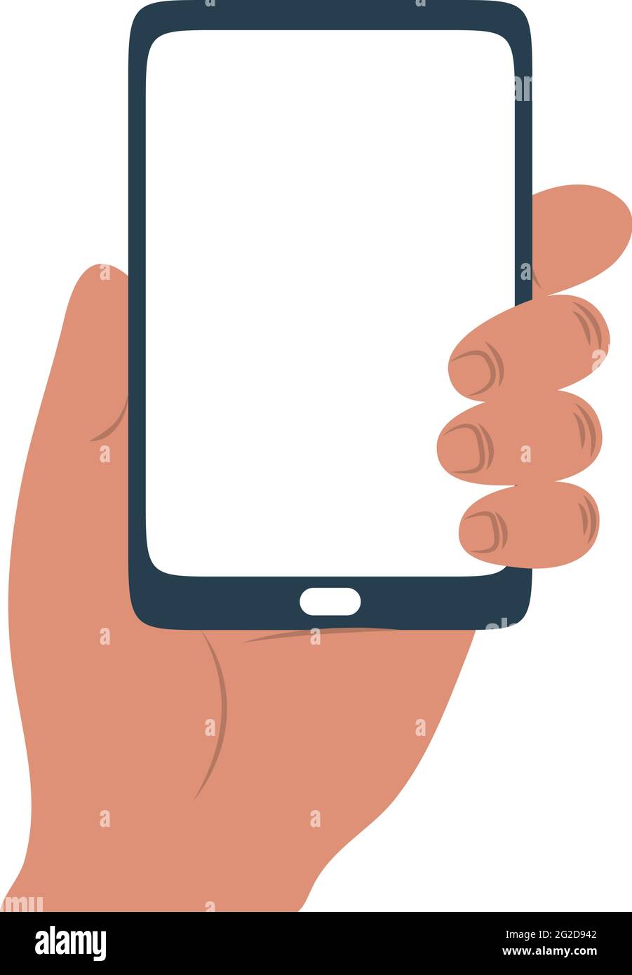 hand with smartphone Stock Vector