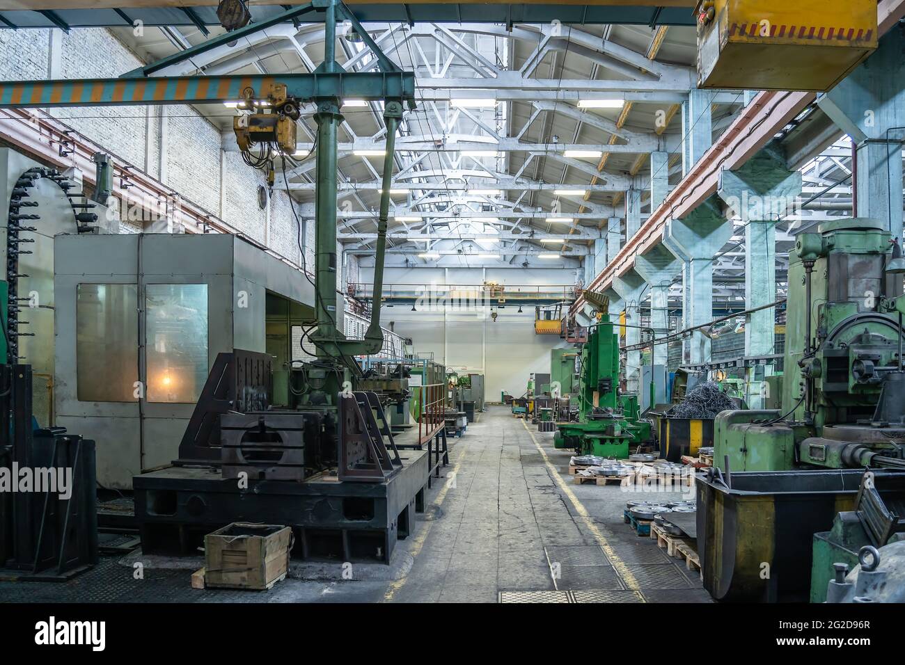 Metalworking factory. machine tools for metal processing