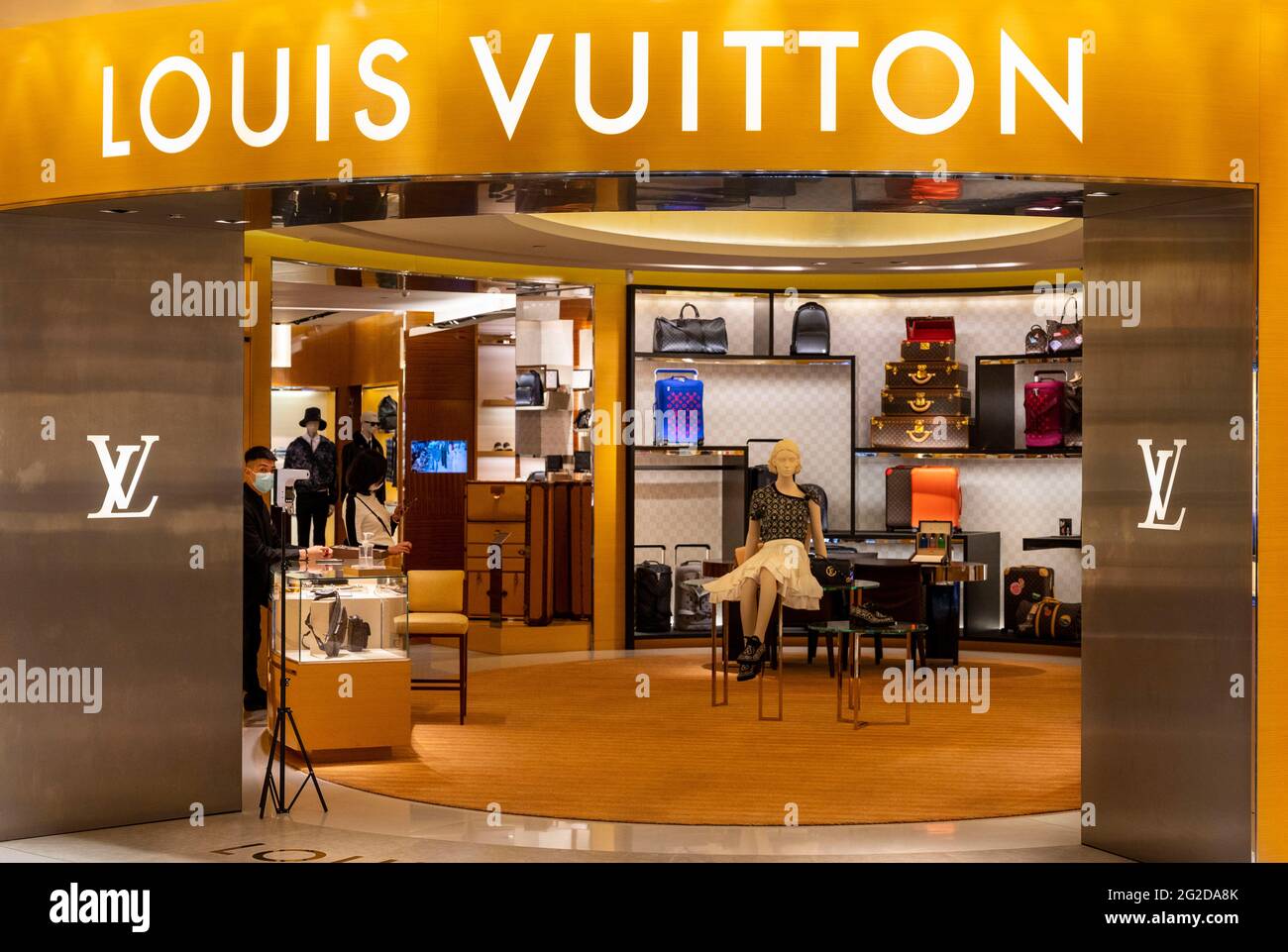 Louis Vuitton Boutique In Hong Kong Stock Photo, Picture and Royalty Free  Image. Image 10678745.