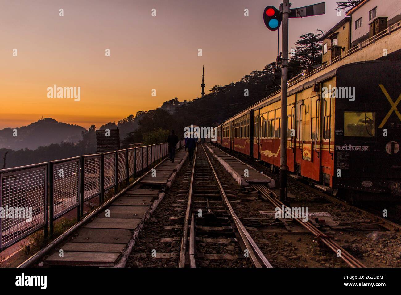 Various views of the toy train, Shimla Stock Photo Alamy