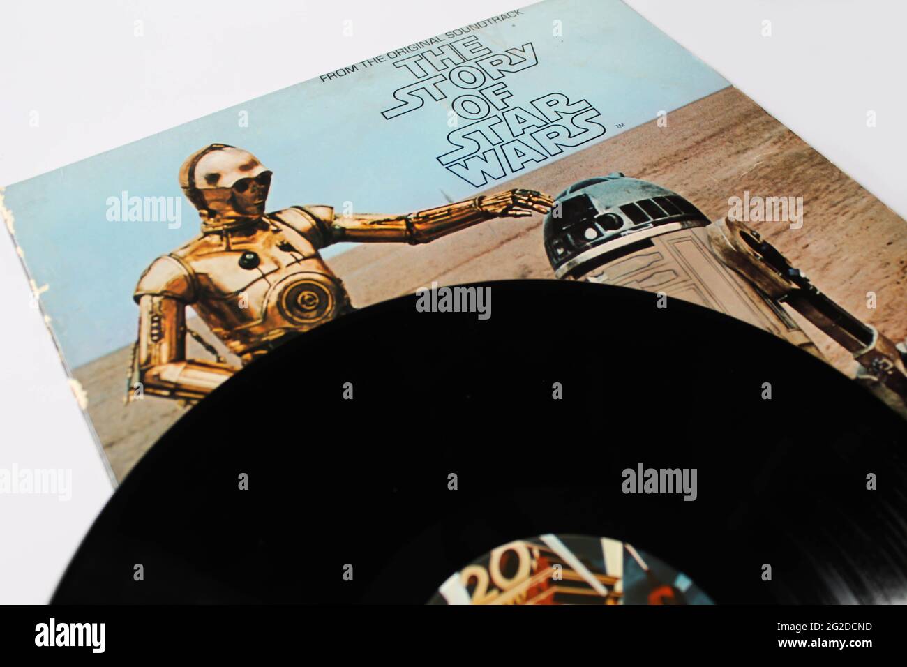 The Story of Star Wars a 1977 record album of the events depicted in the film Star Wars. Produced by George Lucas and Alan Livingston. Album cover Stock Photo