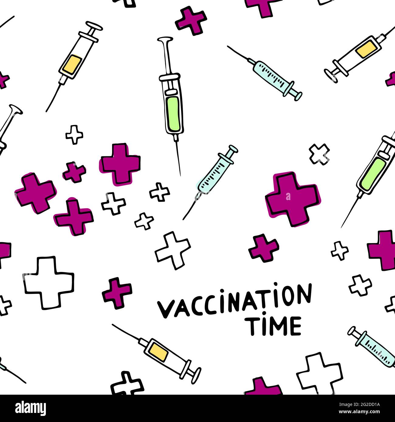 Flu Shot Pattern Vaccination pattern hi-res stock photography and images - Alamy