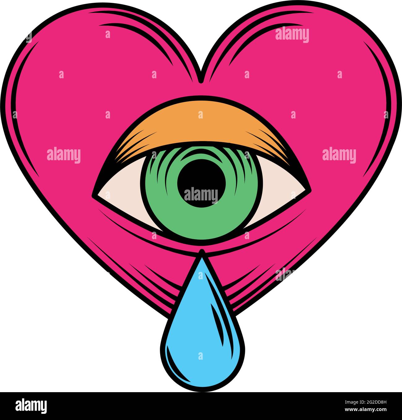 Share 74+ heart with eye tattoo best in.cdgdbentre