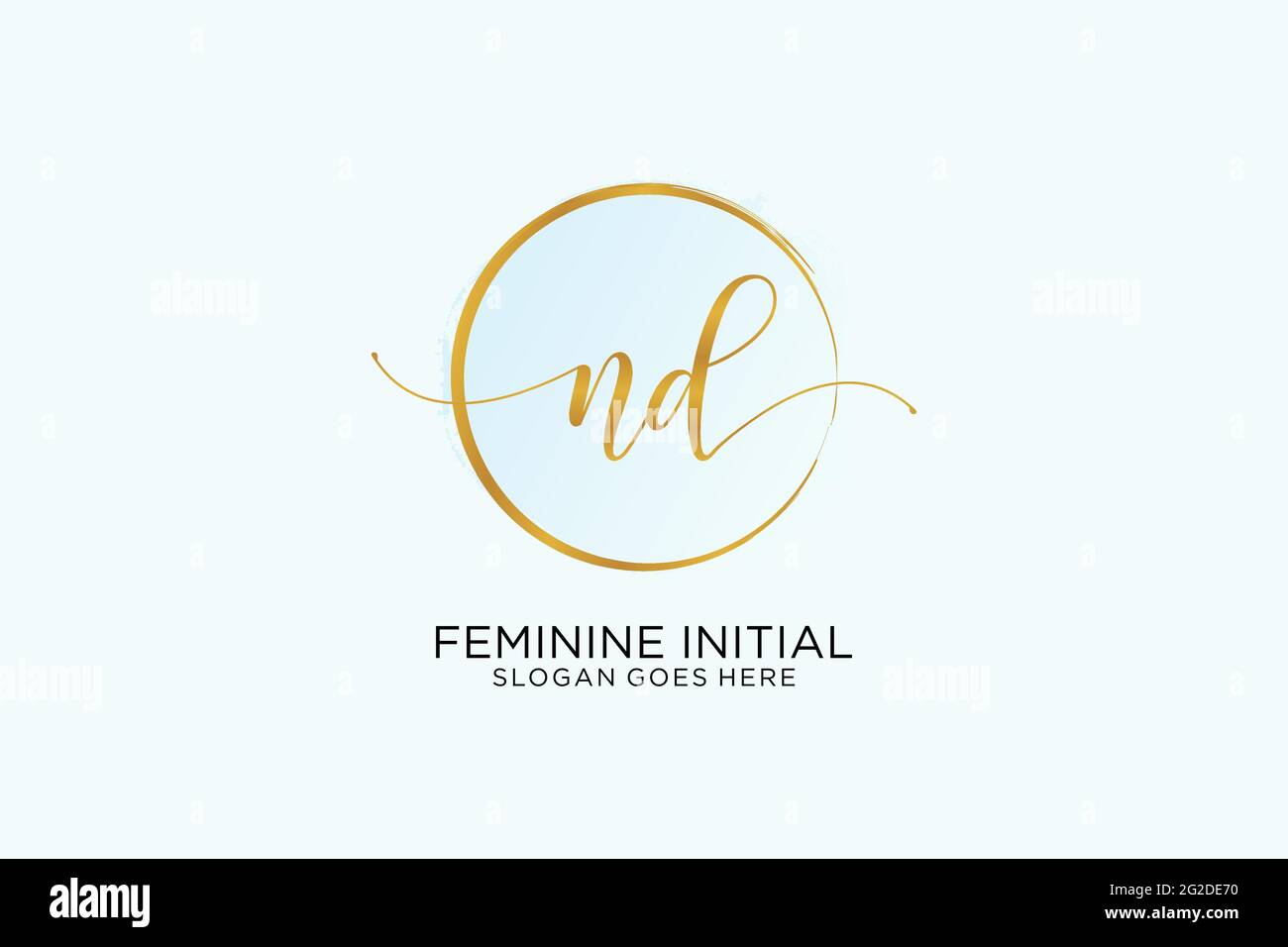 Nd initials logo hi-res stock photography and images - Alamy