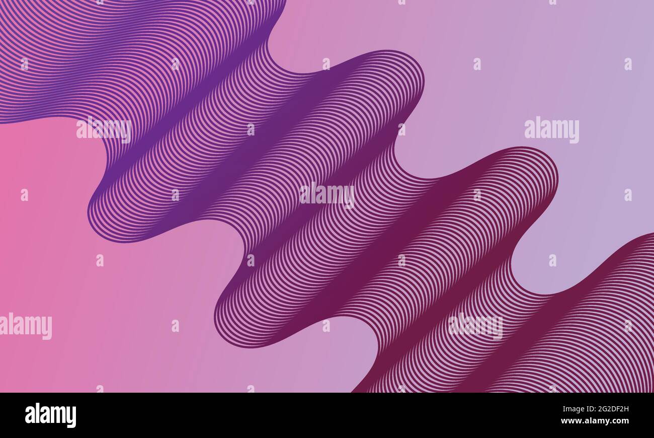 Modern abstract background with purple gradient color wavy lines. Wave ...