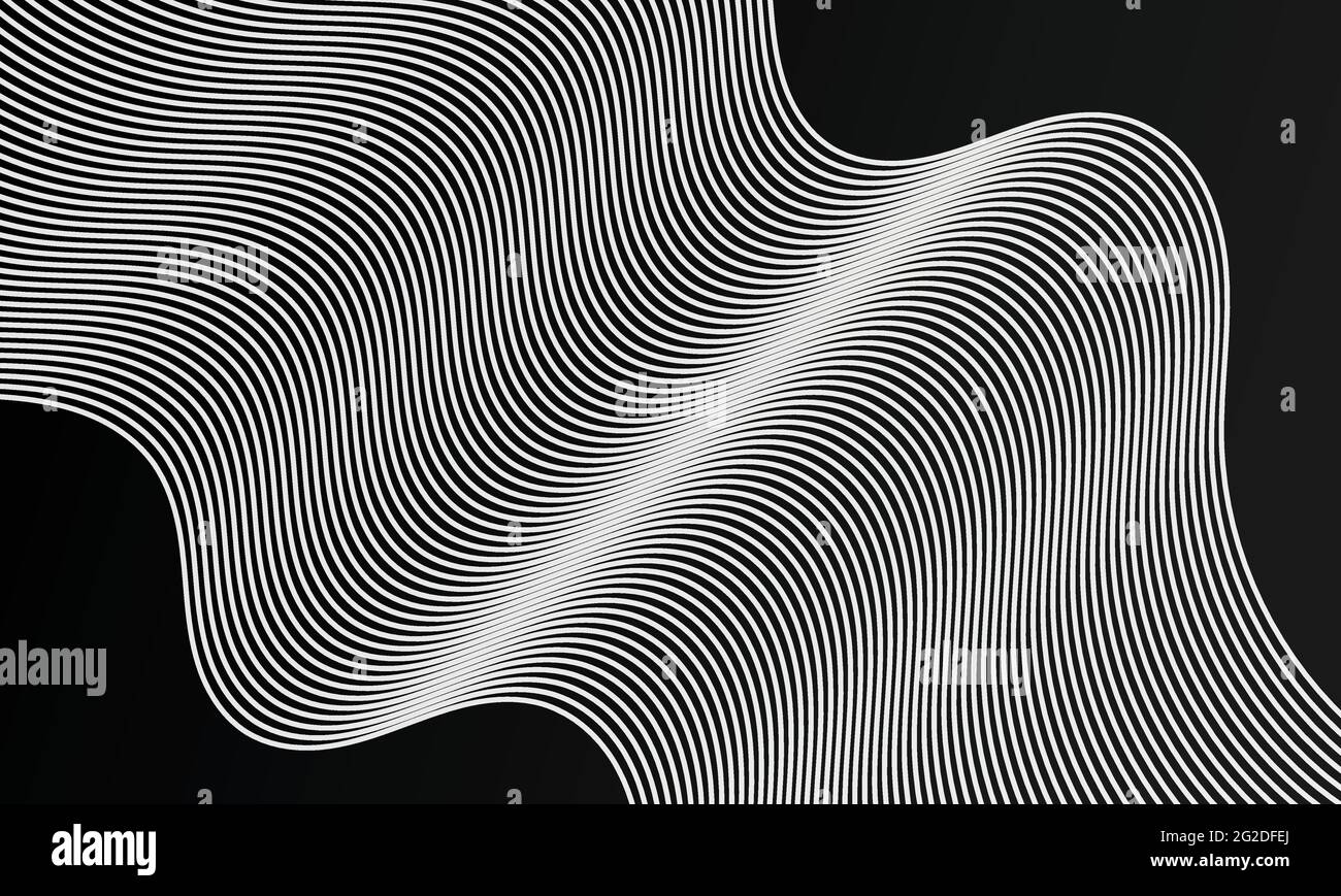 Modern Abstract background with white wavy lines. Wave line art, curved ...