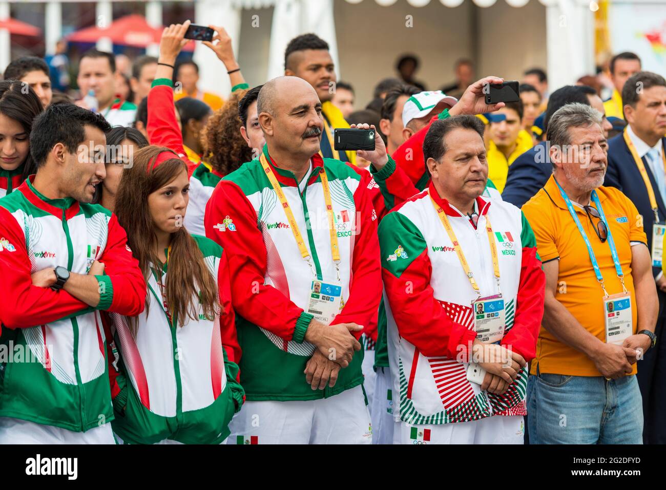 Mexican delegation athletes to Toronto 2015 Pan American Games, Toronto, Canada Stock Photo