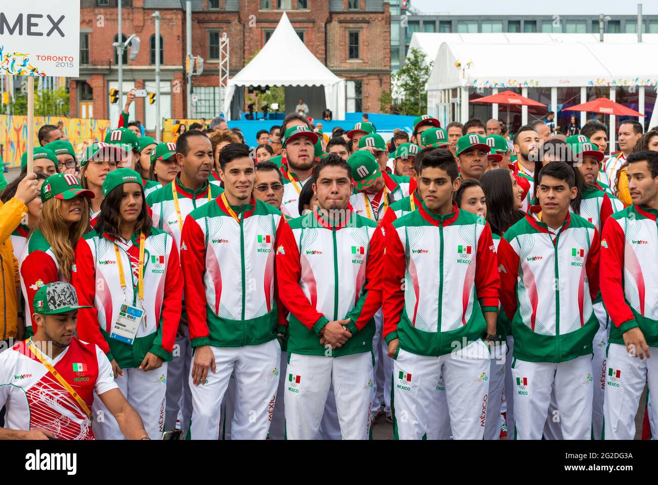 Mexican delegation athletes to Toronto 2015 Pan American Games, Toronto, Canada Stock Photo